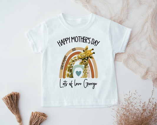 Personalised Happy Mother's Day Kids T-Shirt