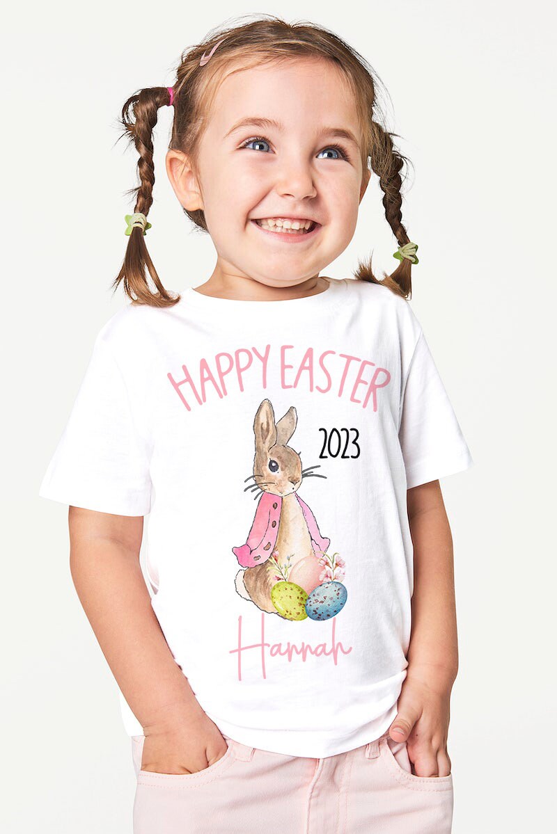 Personalised Happy Easter Kids T-Shirt
