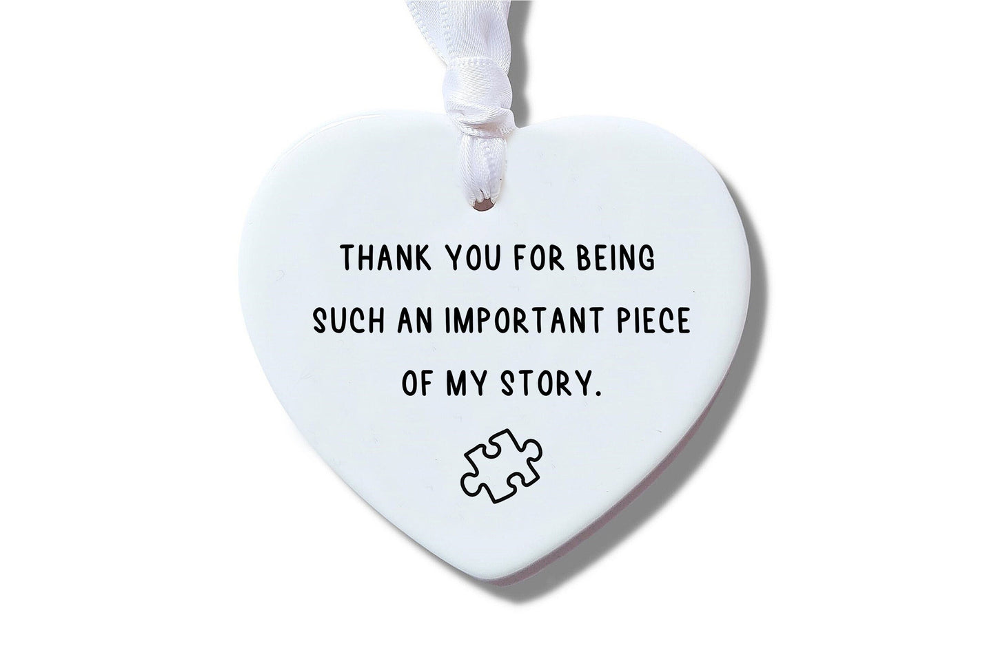 Thank you for Ceramic Heart Ornament