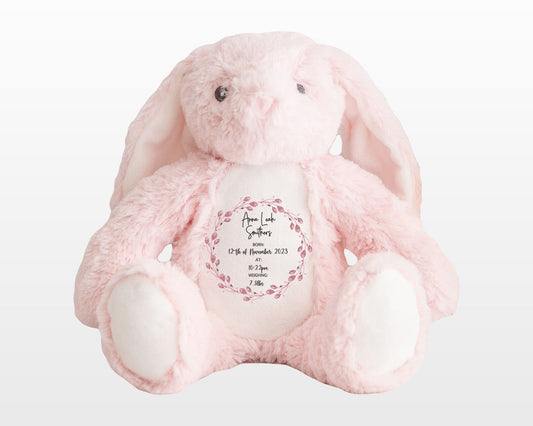 Personalised Pink Floral Soft Toy