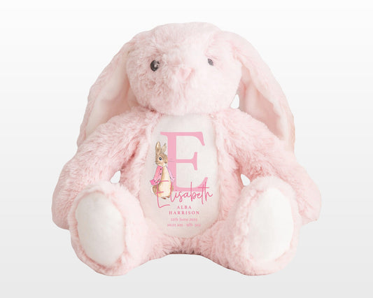 Personalised Pink Initial Soft Toy