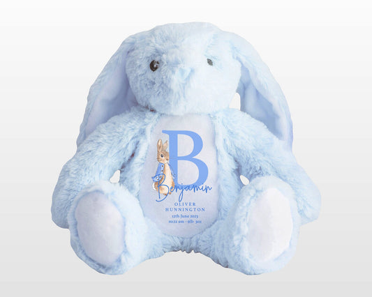 Personalised Blue Initial Soft Toy